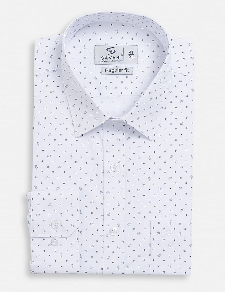 Áo sơ mi nam dài tay tà lượn có túi