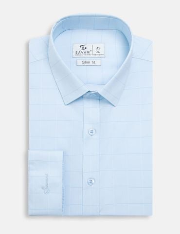 Áo sơ mi nam dài tay tà lượn không túi