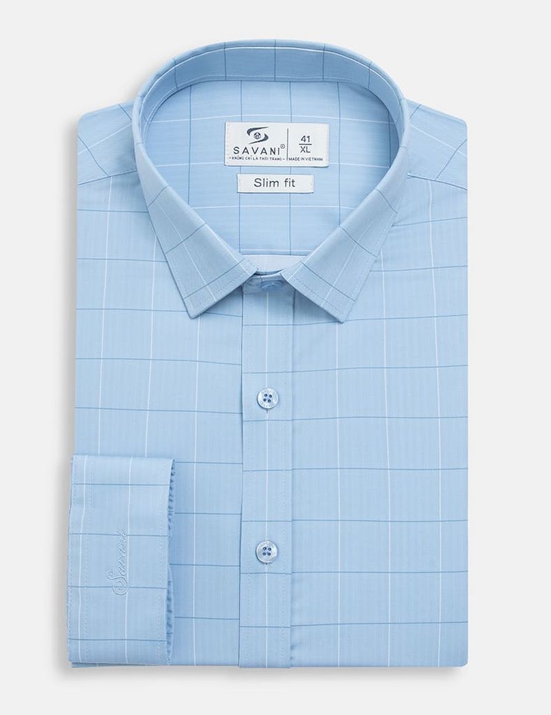 Áo sơ mi nam dài tay tà lượn không túi