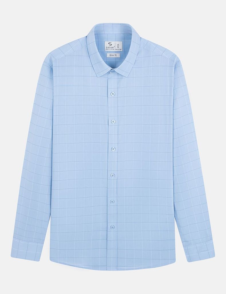 Áo sơ mi nam dài tay tà lượn không túi