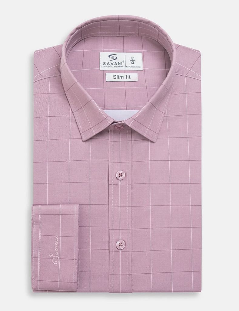 Áo sơ mi nam dài tay tà lượn không túi