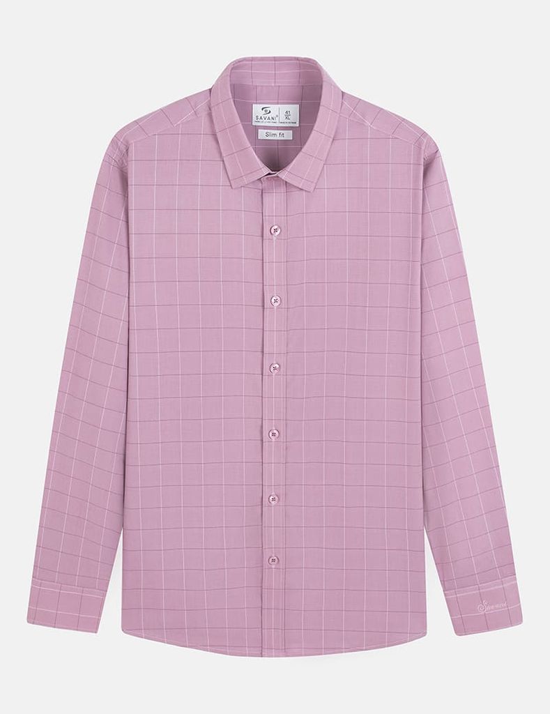 Áo sơ mi nam dài tay tà lượn không túi