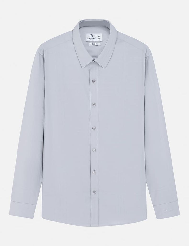 Áo sơ mi nam dài tay tà lượn không túi