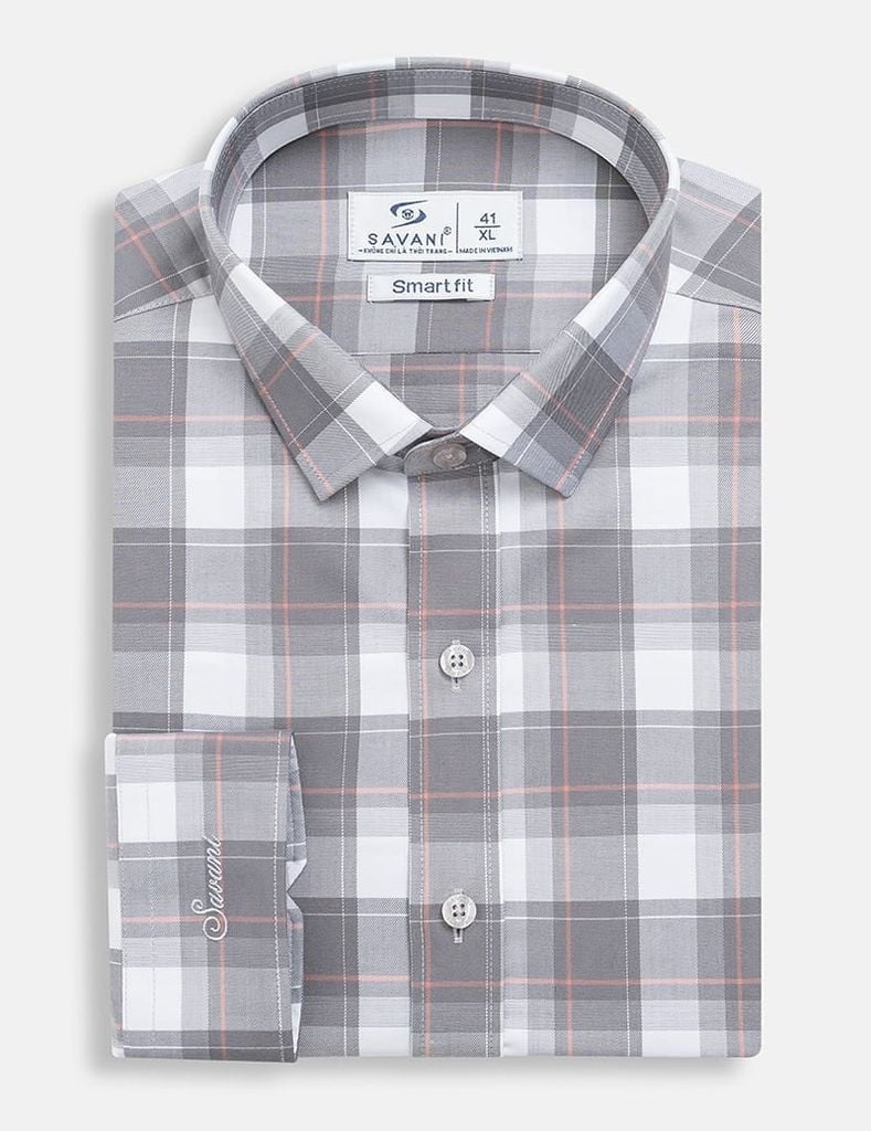 Áo sơ mi nam dài tay tà lượn không túi