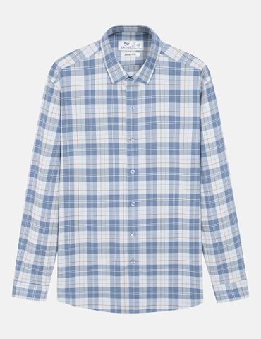 Áo sơ mi nam dài tay tà lượn không túi