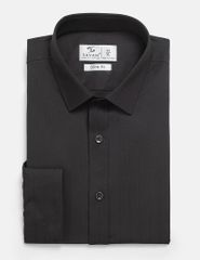 Áo sơ mi dài tay nam kẻ nhỏ tà lượn không túi