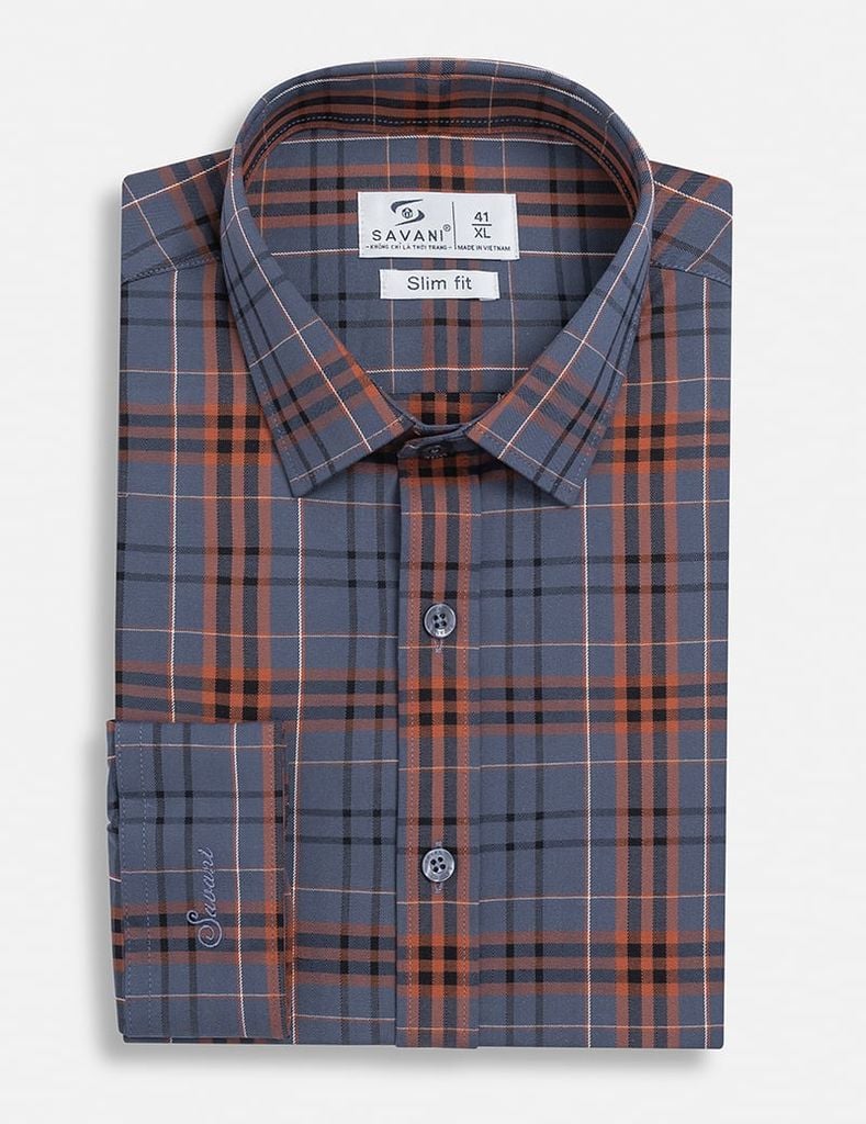 Áo sơ mi nam dài tay tà lượn không túi