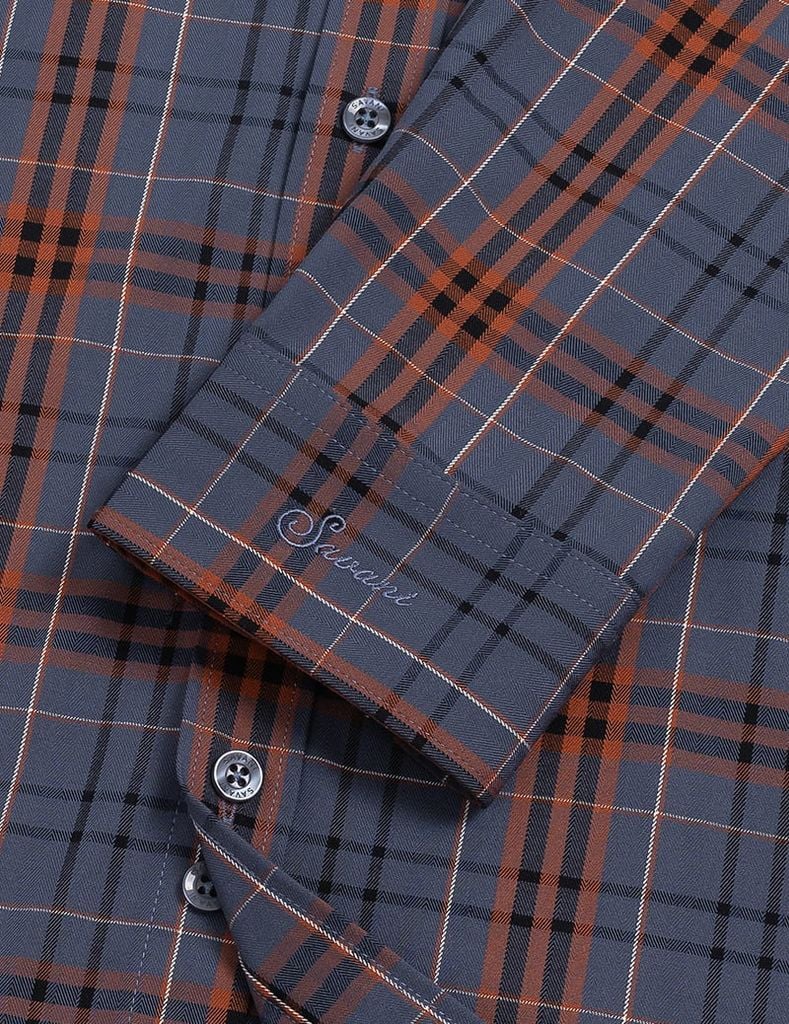 Áo sơ mi nam dài tay tà lượn không túi