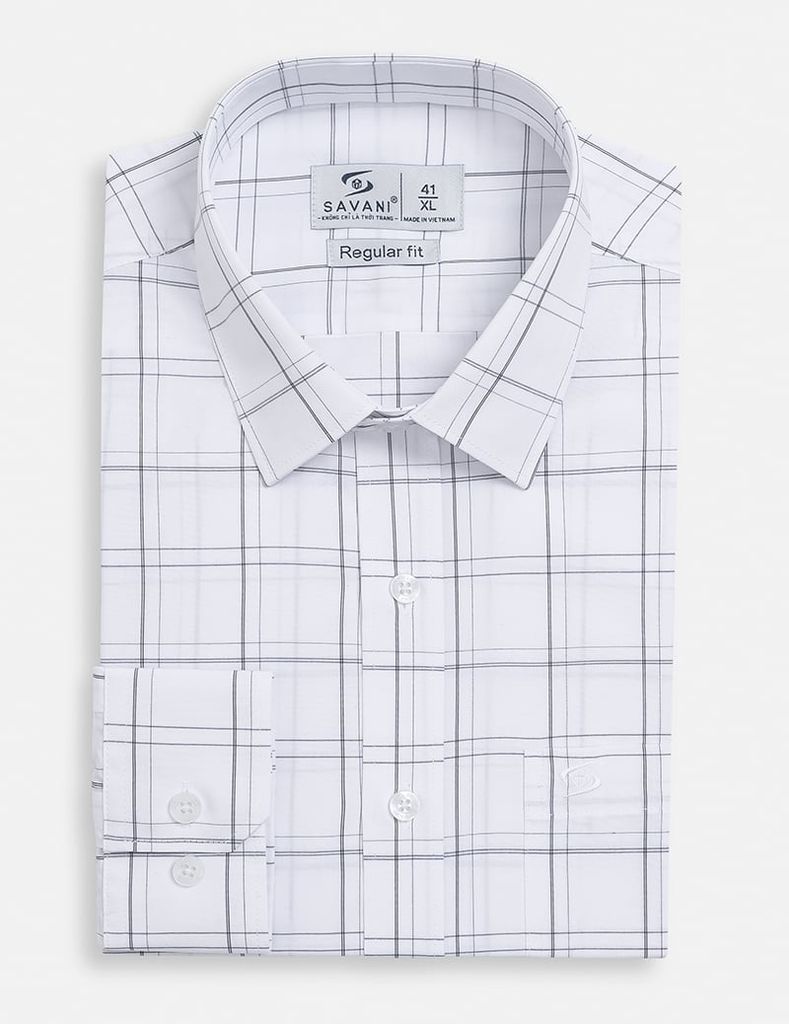 Áo sơ mi nam dài tay tà lượn có túi