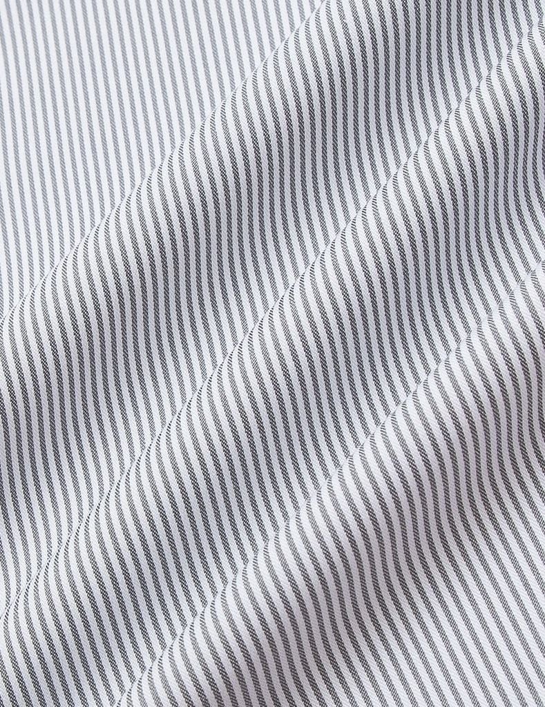 Áo sơ mi nam dài tay tà lượn không túi cổ phối màu