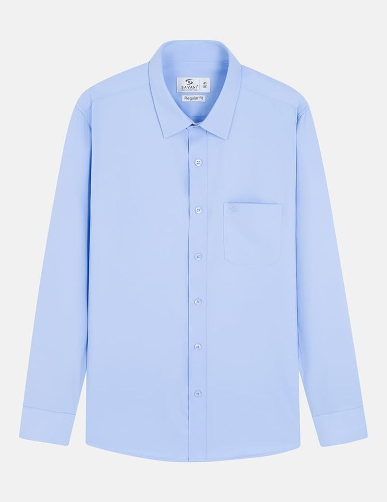 Áo sơ mi nam dài tay tà lượn có túi