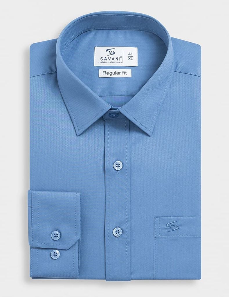 Áo sơ mi nam dài tay tà lượn có túi