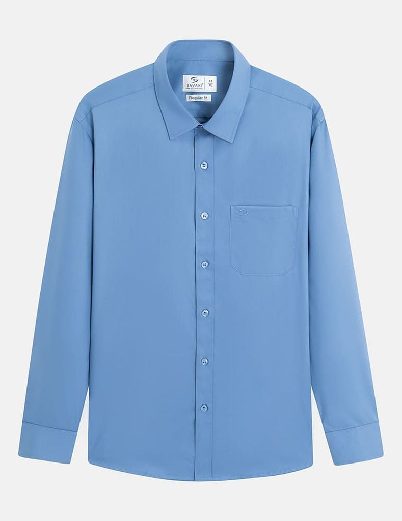 Áo sơ mi nam dài tay tà lượn có túi