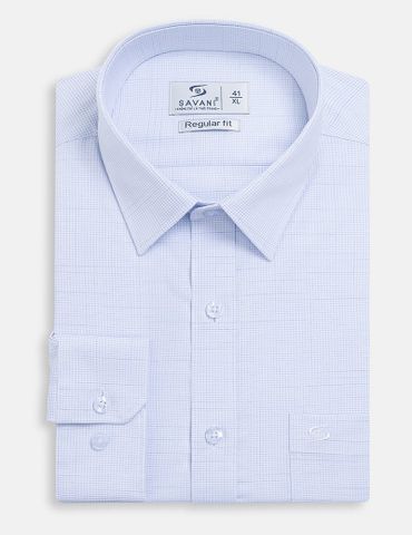 Áo sơ mi nam dài tay tà lượn có túi