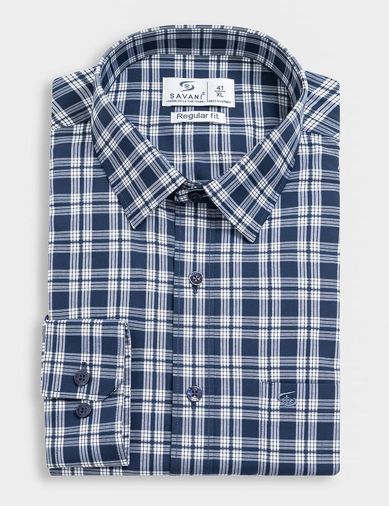 Áo sơ mi dài tay nam tà lượn có túi