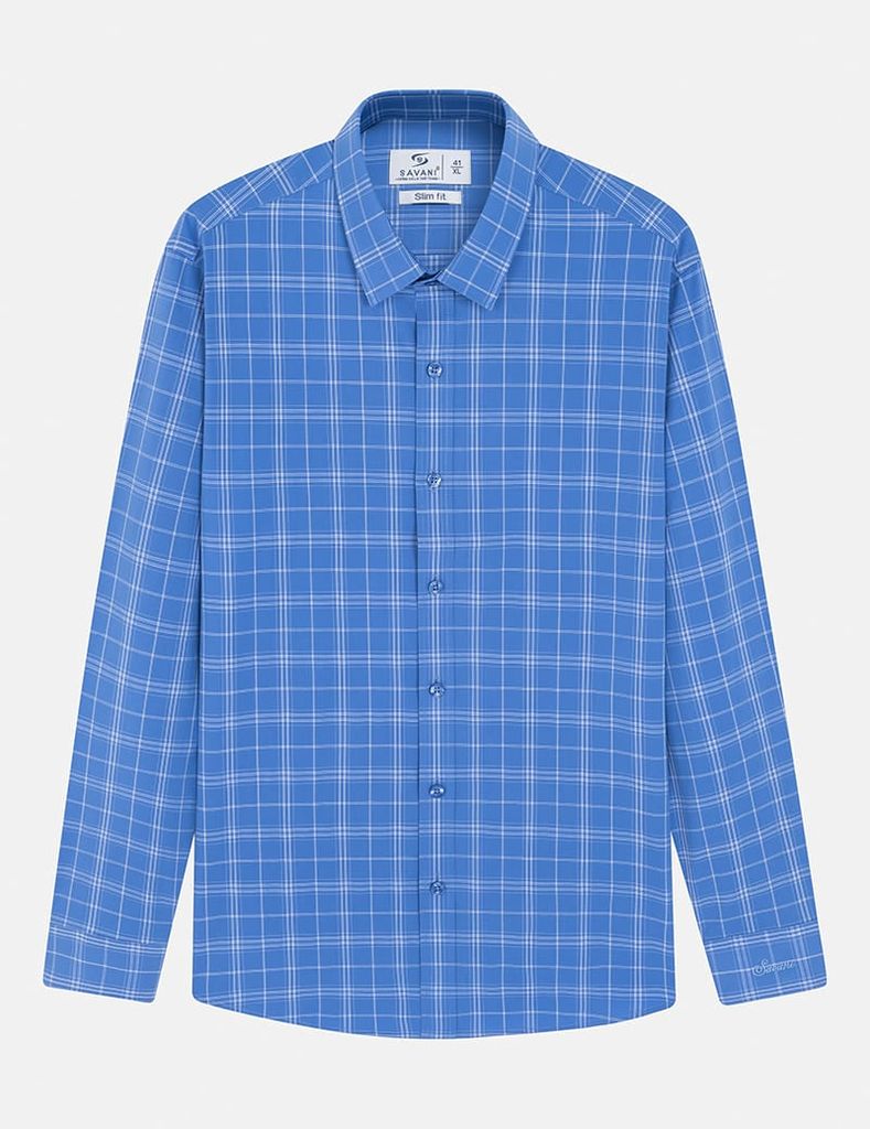 Áo sơ mi nam dài tay tà lượn không túi