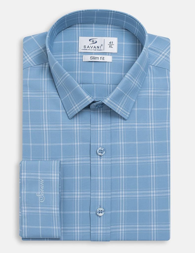 Áo sơ mi nam dài tay tà lượn không túi