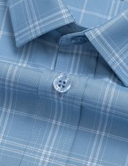 Áo sơ mi nam dài tay tà lượn không túi