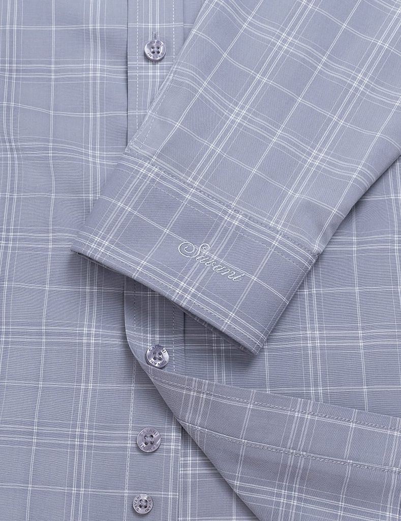 Áo sơ mi nam dài tay tà lượn không túi