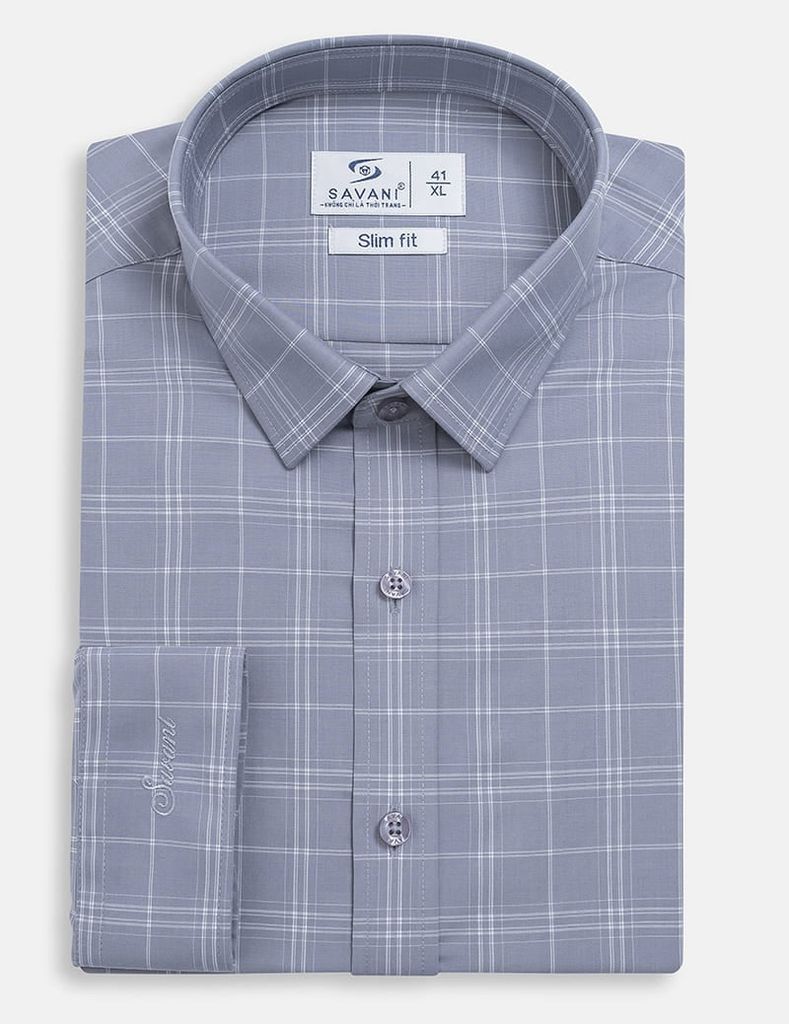 Áo sơ mi nam dài tay tà lượn không túi