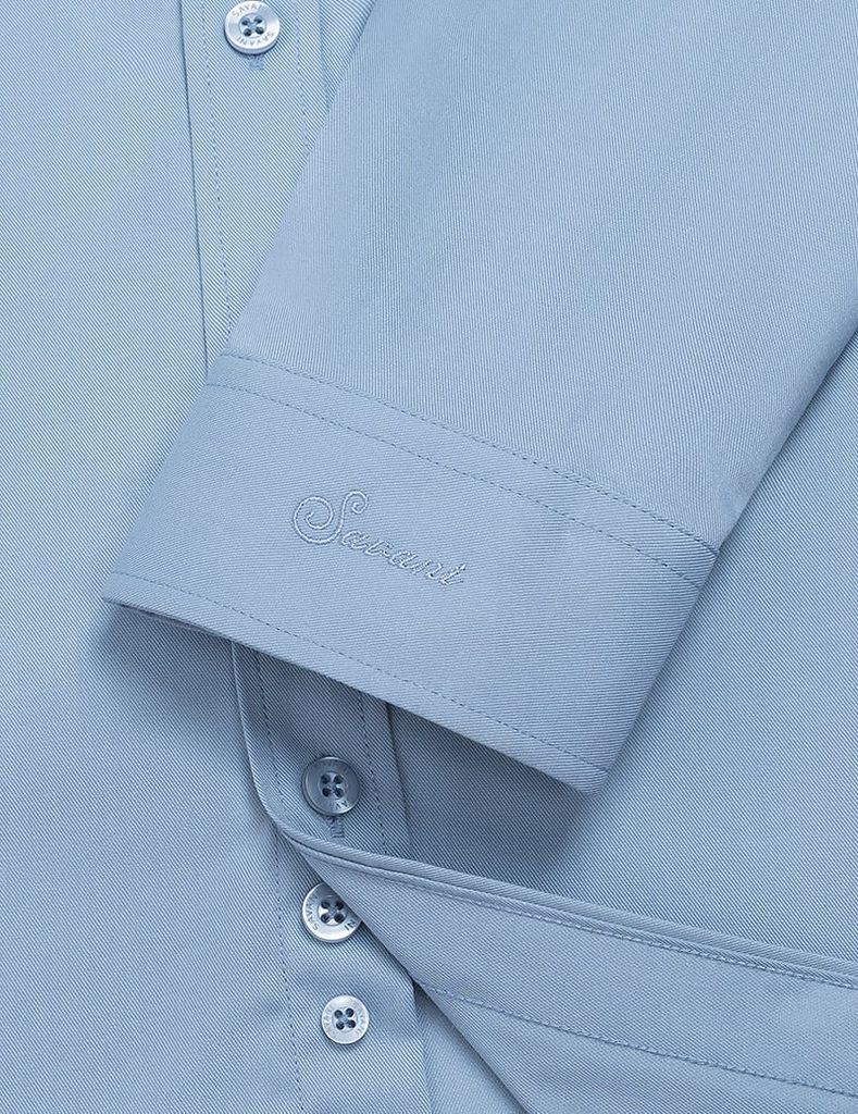 Áo sơ mi nam dài tay tà lượn không túi