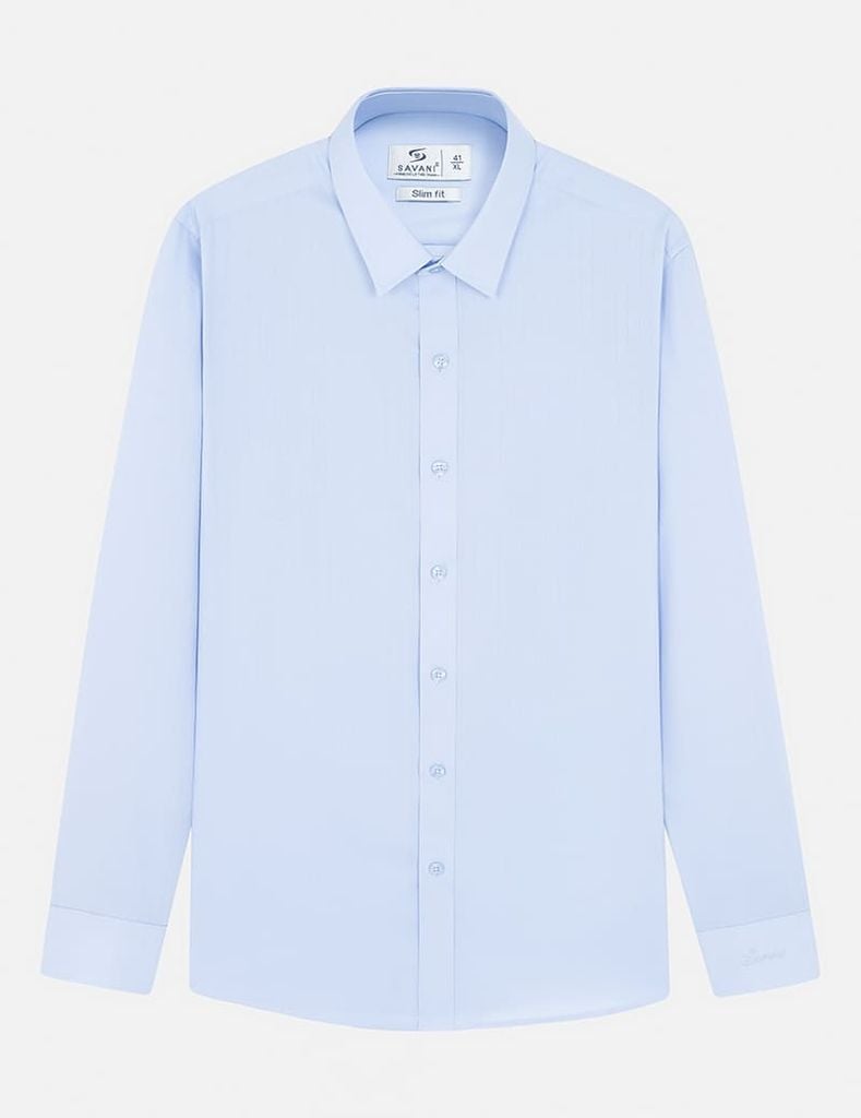 Áo sơ mi dài tay nam tà lượn không túi