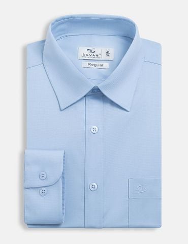 Áo sơ mi dài tay nam tà bằng có túi