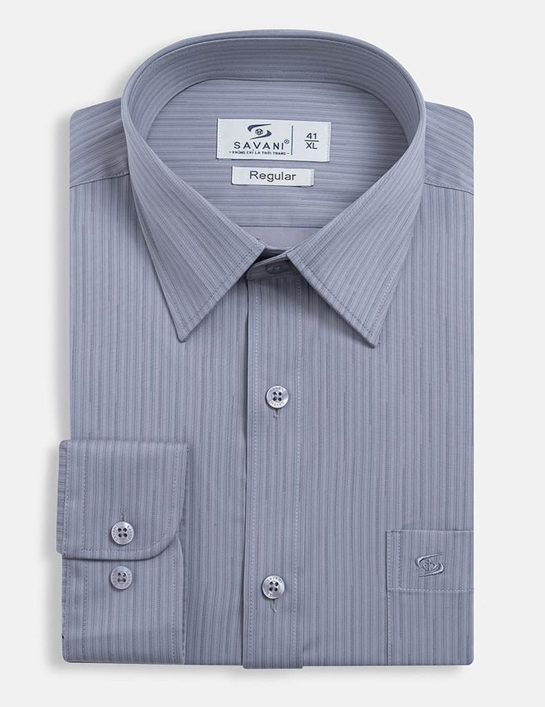 Áo sơ mi nam dài tay tà lượn có túi