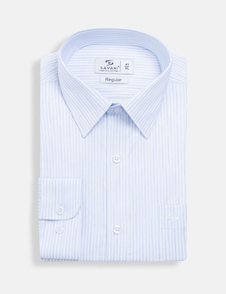 Áo sơ mi nam dài tay tà lượn có túi