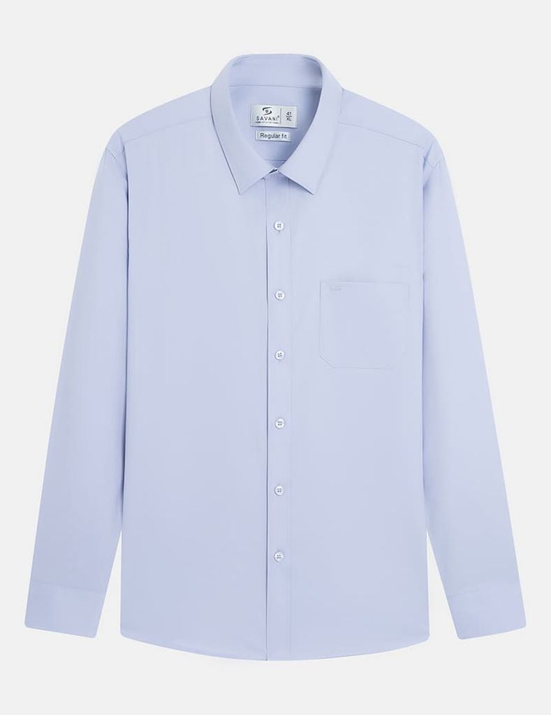 Áo sơ mi nam dài tay tà lượn có túi