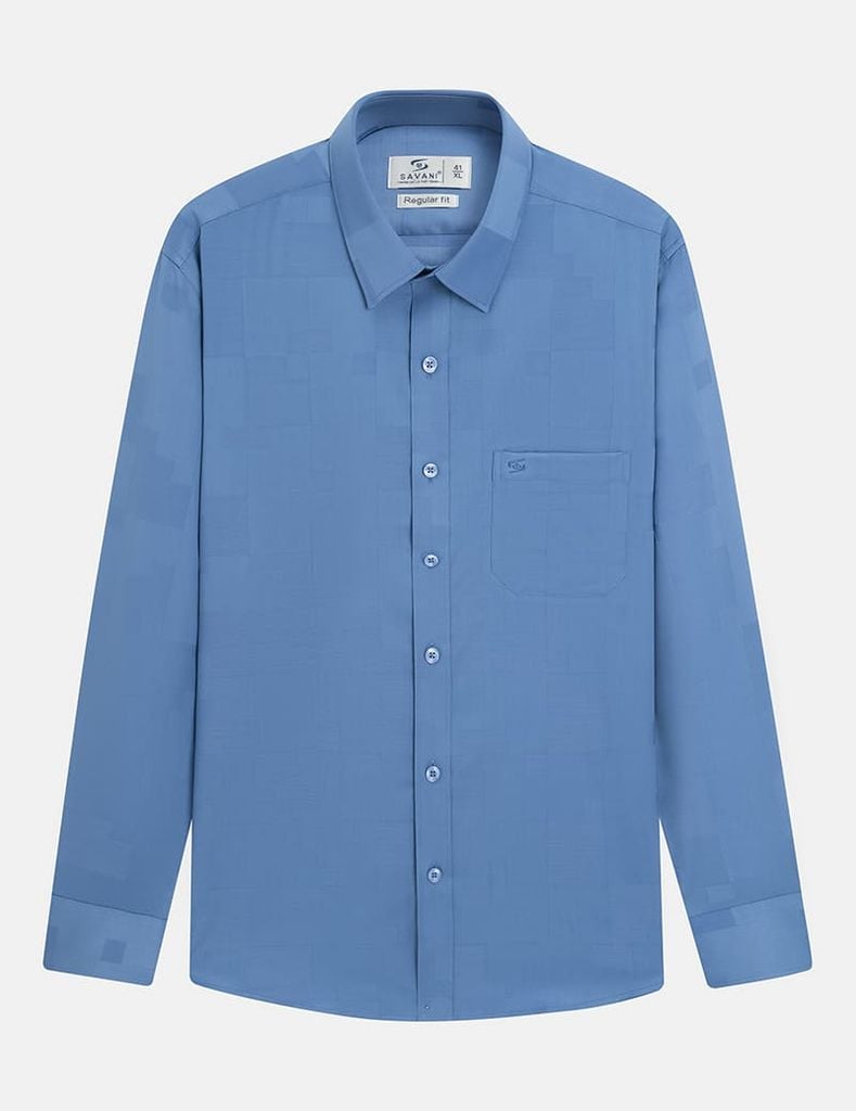 Áo sơ mi nam dài tay tà lượn có túi