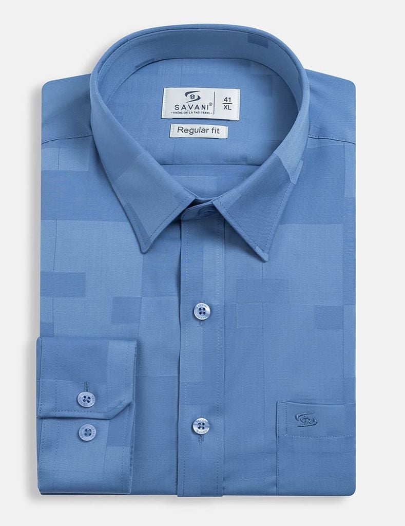 Áo sơ mi nam dài tay tà lượn có túi