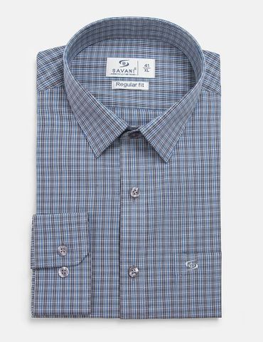 Áo sơ mi nam dài tay tà lượn có túi