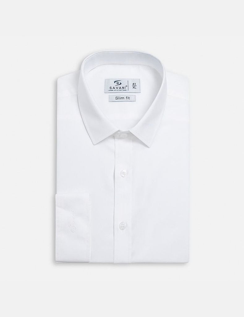 Áo sơ mi trắng dài tay nam