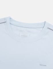 Áo thun dài tay cổ tròn lé vai