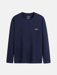 Áo thun dài tay nam cổ tròn hình in trước ngực