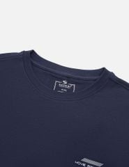 Áo thun dài tay nam cổ tròn hình in trước ngực