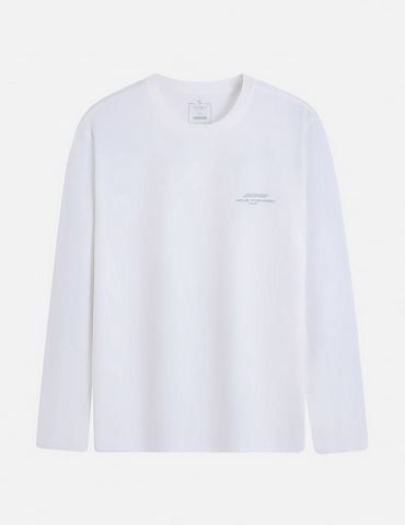 Áo thun dài tay nam cổ tròn hình in trước ngực