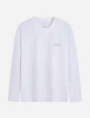 Áo thun dài tay nam cổ tròn hình in trước ngực