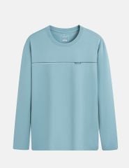 Áo thun dài tay cổ tròn nam hình in ngang ngực