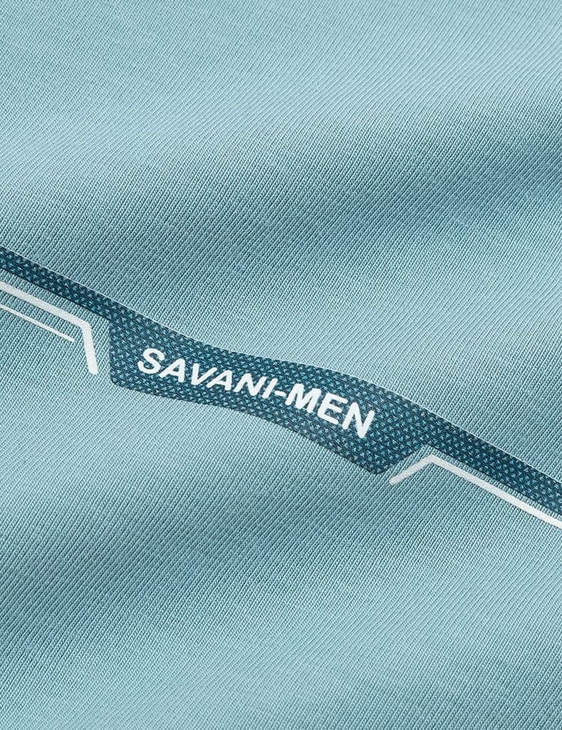 Áo thun dài tay cổ tròn nam hình in ngang ngực