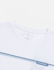 Áo thun dài tay cổ tròn nam hình in ngang ngực