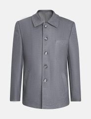 Áo măng tô ngắn nam cổ bẻ