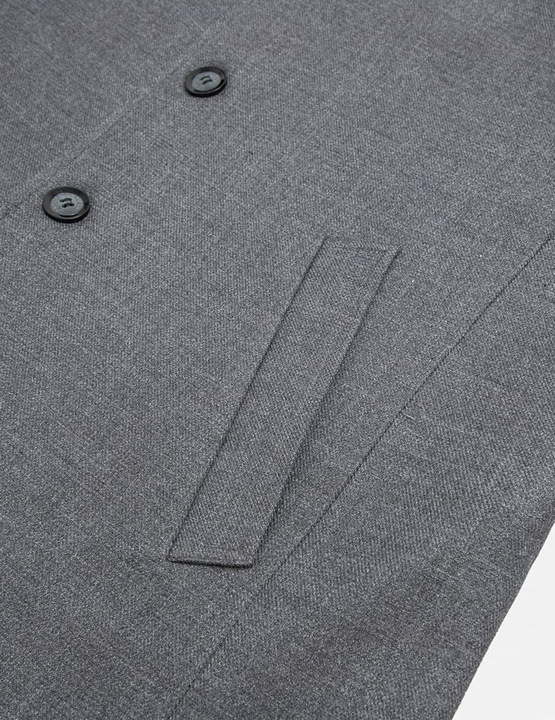 Áo măng tô ngắn nam cổ bẻ