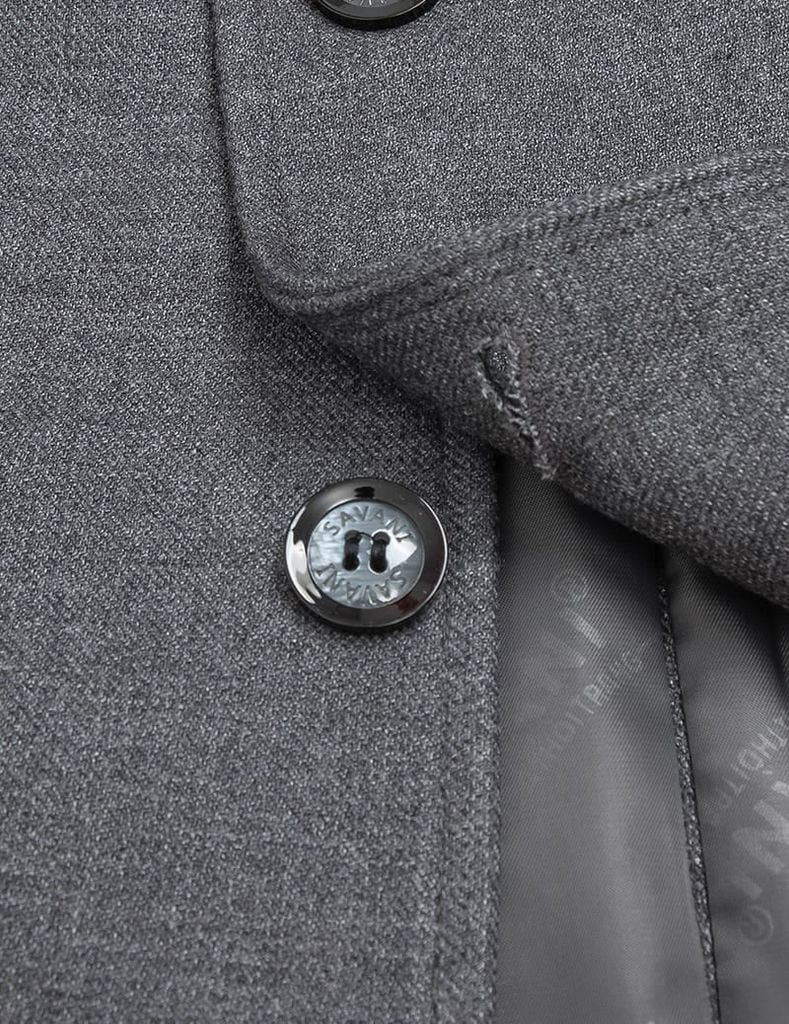 Áo măng tô ngắn nam cổ bẻ