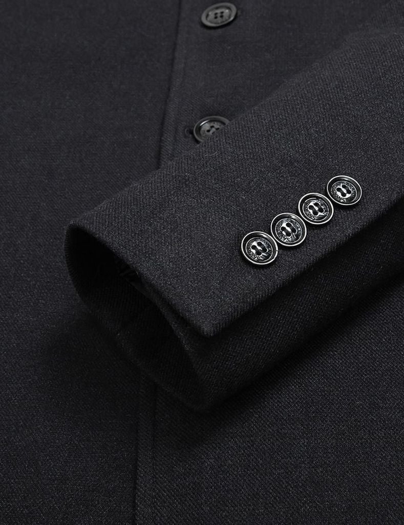 Áo măng tô ngắn nam cổ bẻ