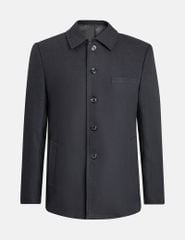 Áo măng tô ngắn nam cổ bẻ