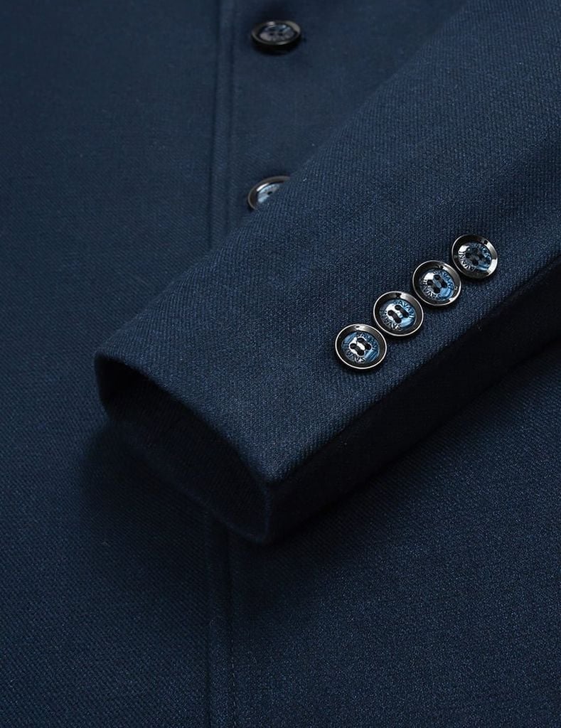 Áo măng tô ngắn nam cổ bẻ