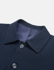 Áo măng tô ngắn nam cổ bẻ