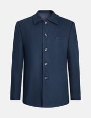 Áo măng tô ngắn nam cổ bẻ